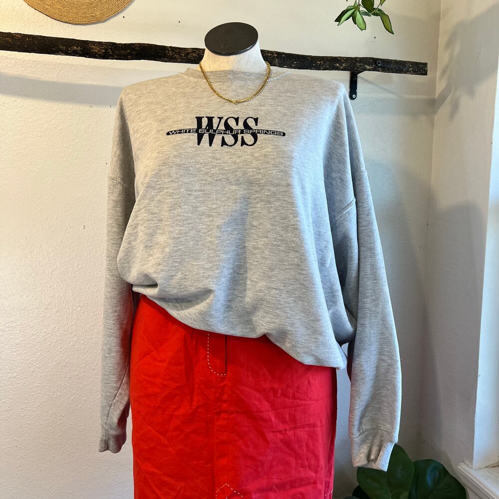 Worn in Cotton Vintage 90s White Sulphur Springs Crewneck Sweatshirt Size 2X